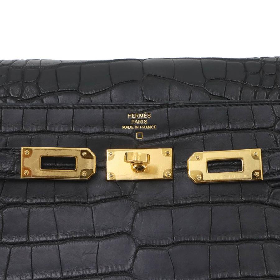HERMES エルメス 未使用 展示品 クロコダイル アリゲーター ケリー トゥーゴー ショルダー ウォレット 二つ折り 長財布ブラック 90335490 PURPOSEパーパス・ヤフー店 - 通販 - Yahoo ショッピング