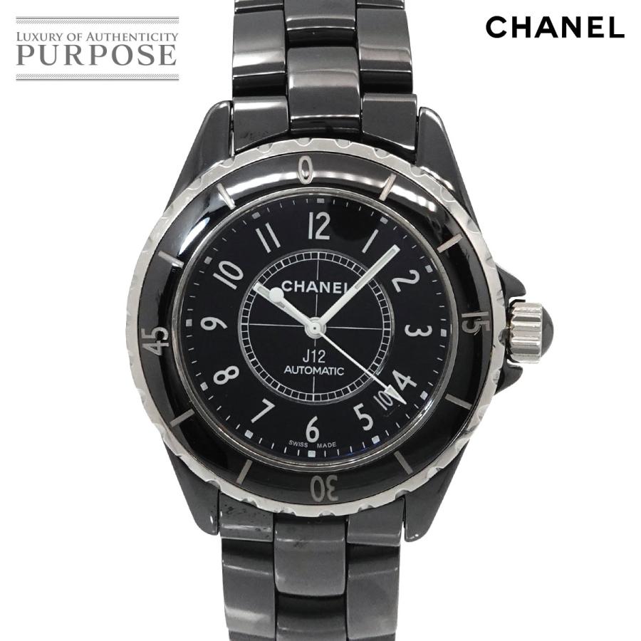 シャネル CHANEL J12 38mm メンズ 腕時計 H0685 ブラック セラミック デイト オートマ 自動巻き ウォッチ 90335560 CHANEL（シャネル） CHANEL J12 38mm メンズ 腕時計 H0685 ブラック
