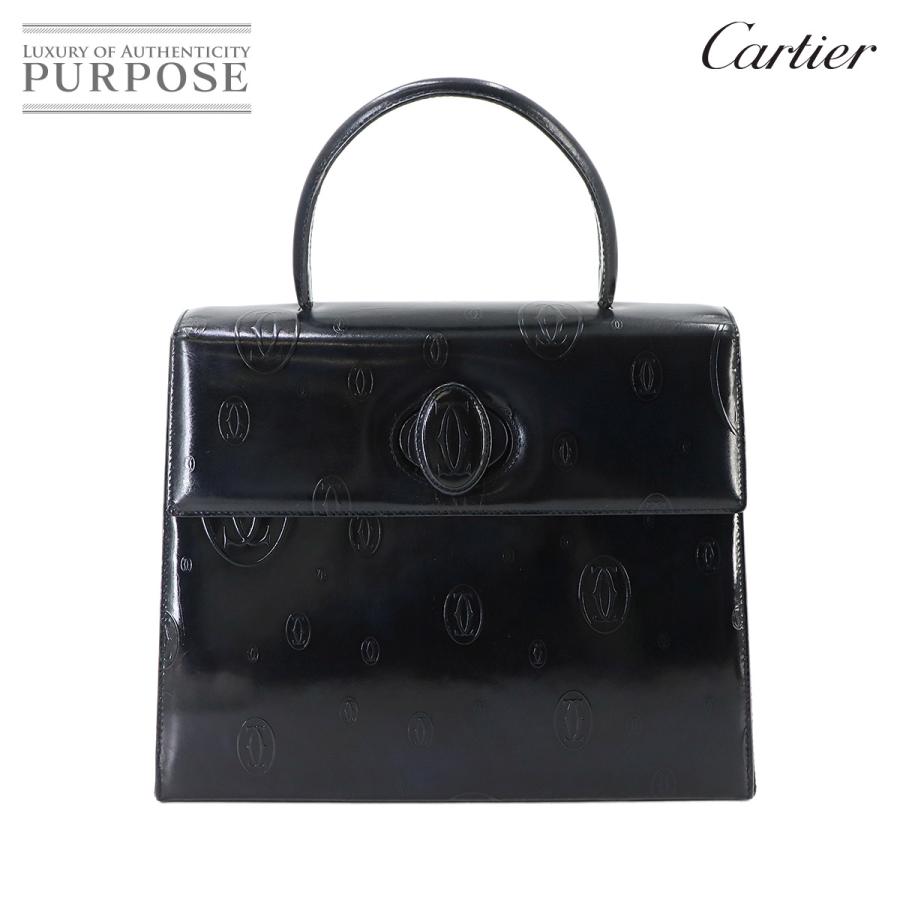 Cartier ハッピーバースデー　ハンドバッグ ブラック Cartier（カルティエ） 美品 ハッピーバースデー ハンド バッグ
