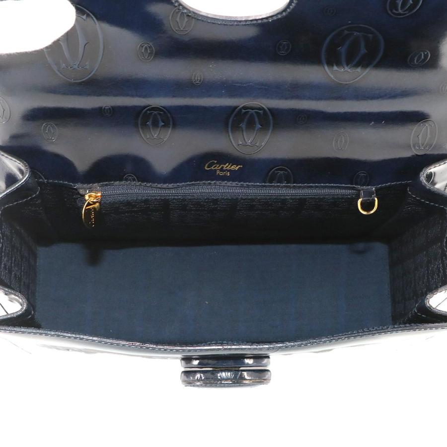 Cartier ハッピーバースデー　ハンドバッグ ブラック Cartier（カルティエ） 美品 ハッピーバースデー ハンド バッグ
