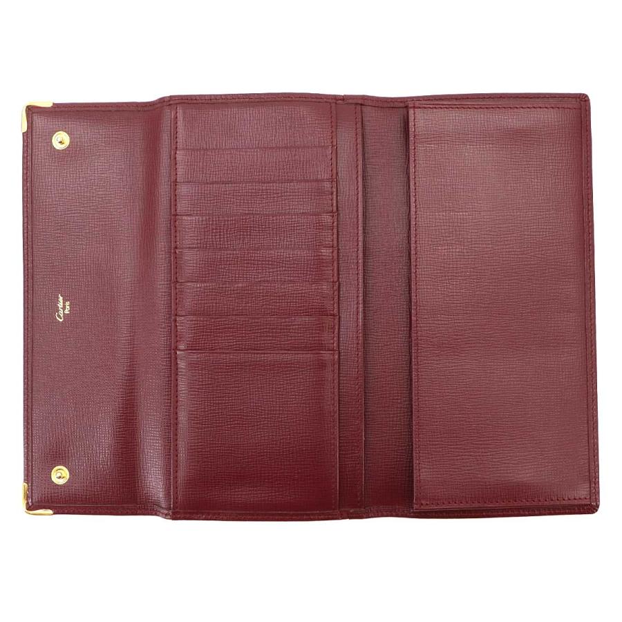Cartier（カルティエ） 新品同様 マストライン 三つ折り がま口 長財布