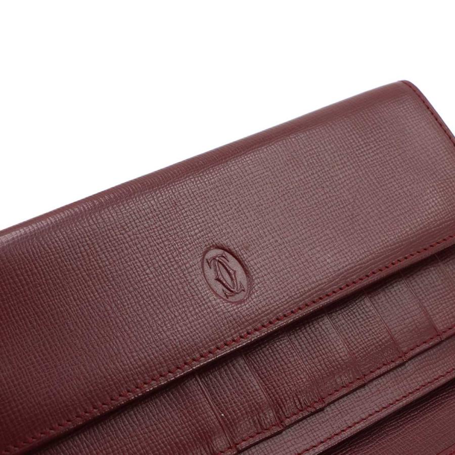 Cartier（カルティエ） 新品同様 マストライン 三つ折り がま口 長財布