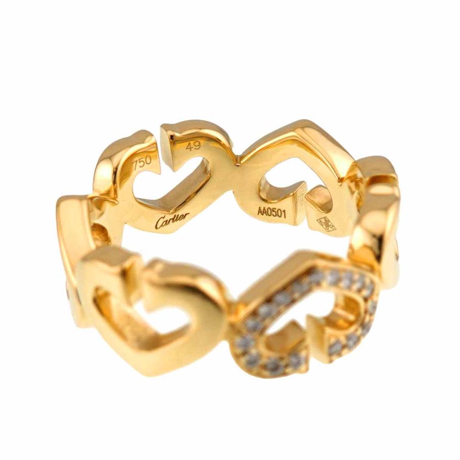 Cartier（カルティエ） Cartier Cハート #49 リング ダイヤ K18 YG