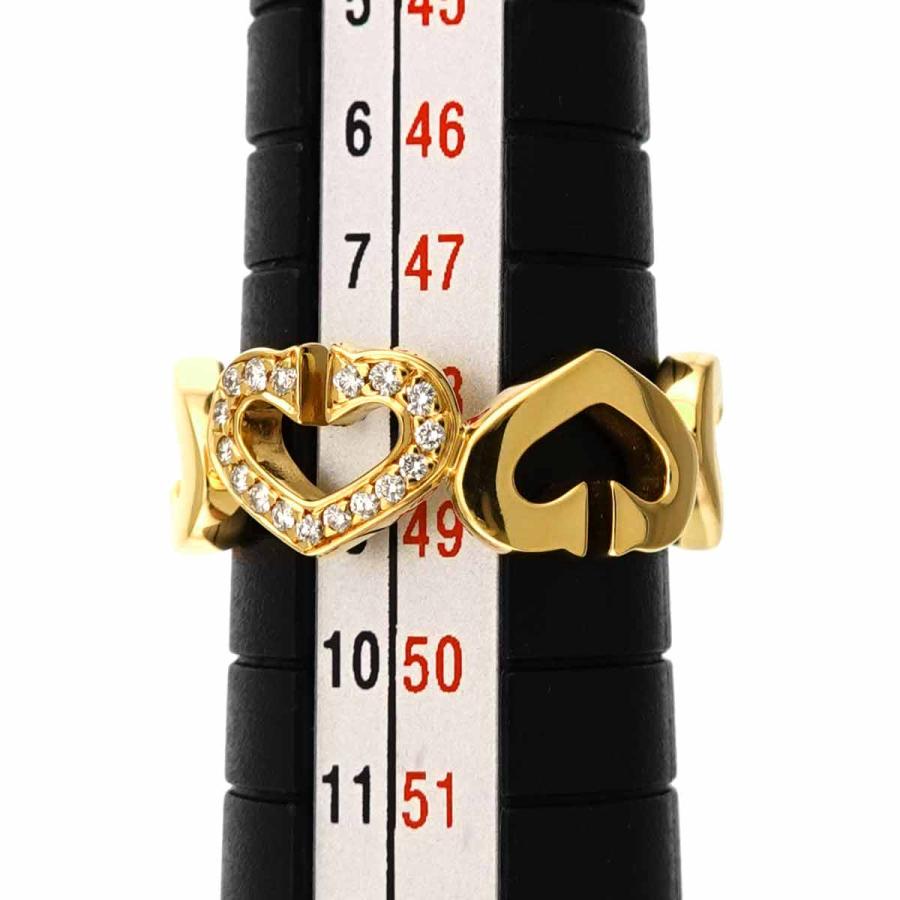 Cartier（カルティエ） Cartier Cハート #49 リング ダイヤ K18 YG