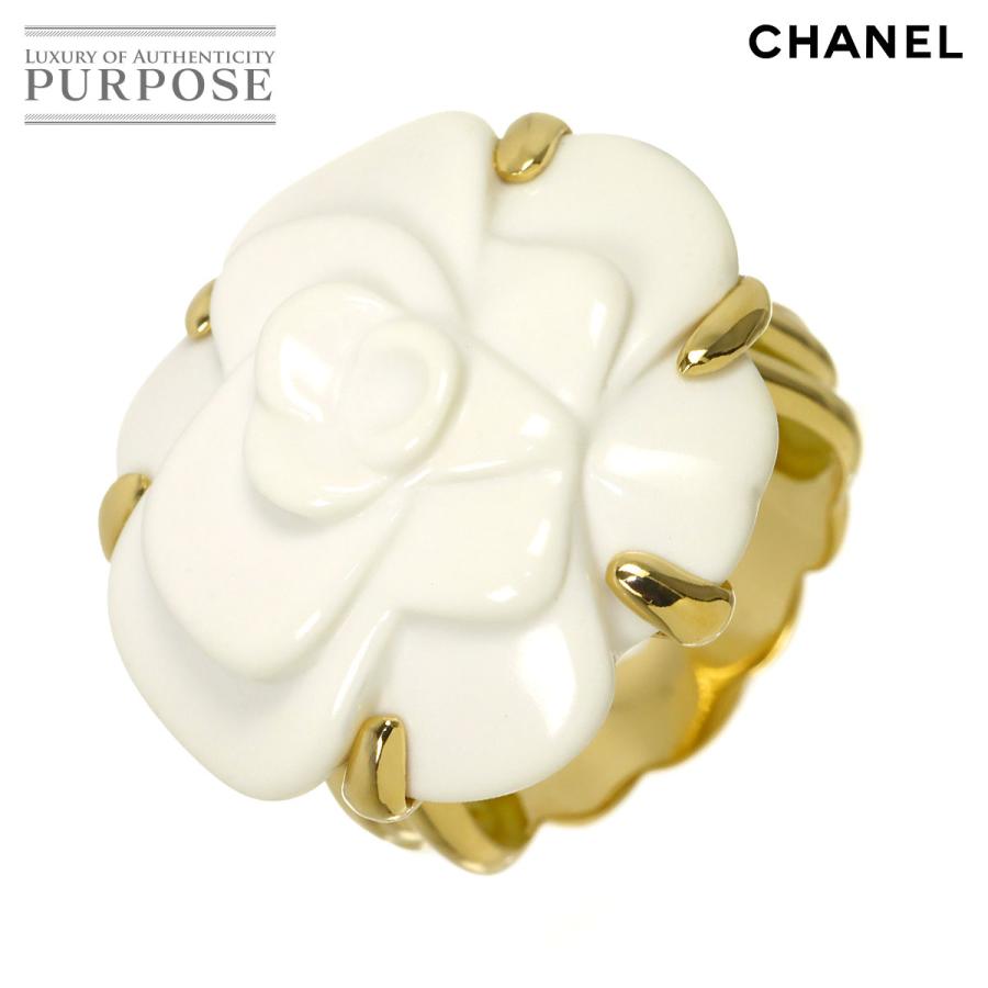 CHANEL（シャネル） カメリア 13号 リング カルセドニー K18 YG