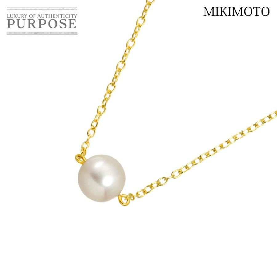 MIKIMOTO（ミキモト） アコヤ真珠 7.2mm ネックレス 38cm K18 YG