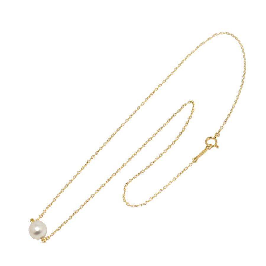 MIKIMOTO ミキモト あこや真珠 約7.2-7.4mm ネックレ MIKIMOTO（ミキモト） アコヤ真珠 7.2mm ネックレス 38cm K18 YG