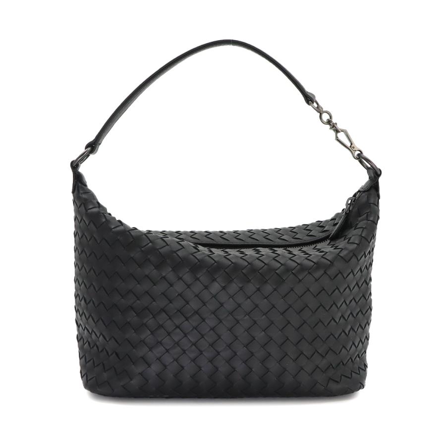 美品 BOTTEGA VENETA イントレチャート ハンドバッグ 黒 ブラック BOTTEGA VENETA（ボッテガ・ヴェネタ） 新品同様 ボッテガ ヴェネタ