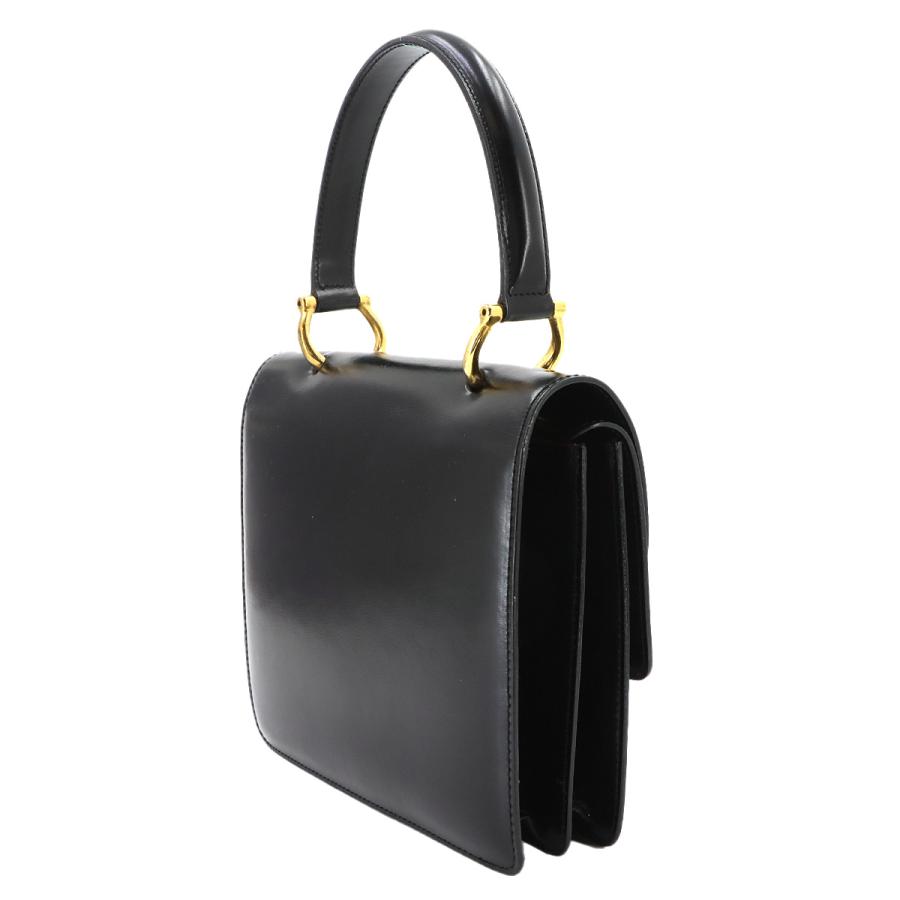 CELINE（セリーヌ） 美品 ダブルフラップ ハンド バッグ レザー