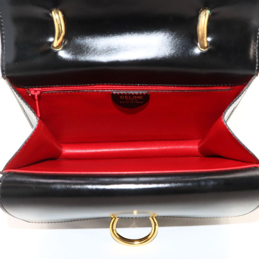 CELINE（セリーヌ） 美品 ダブルフラップ ハンド バッグ レザー