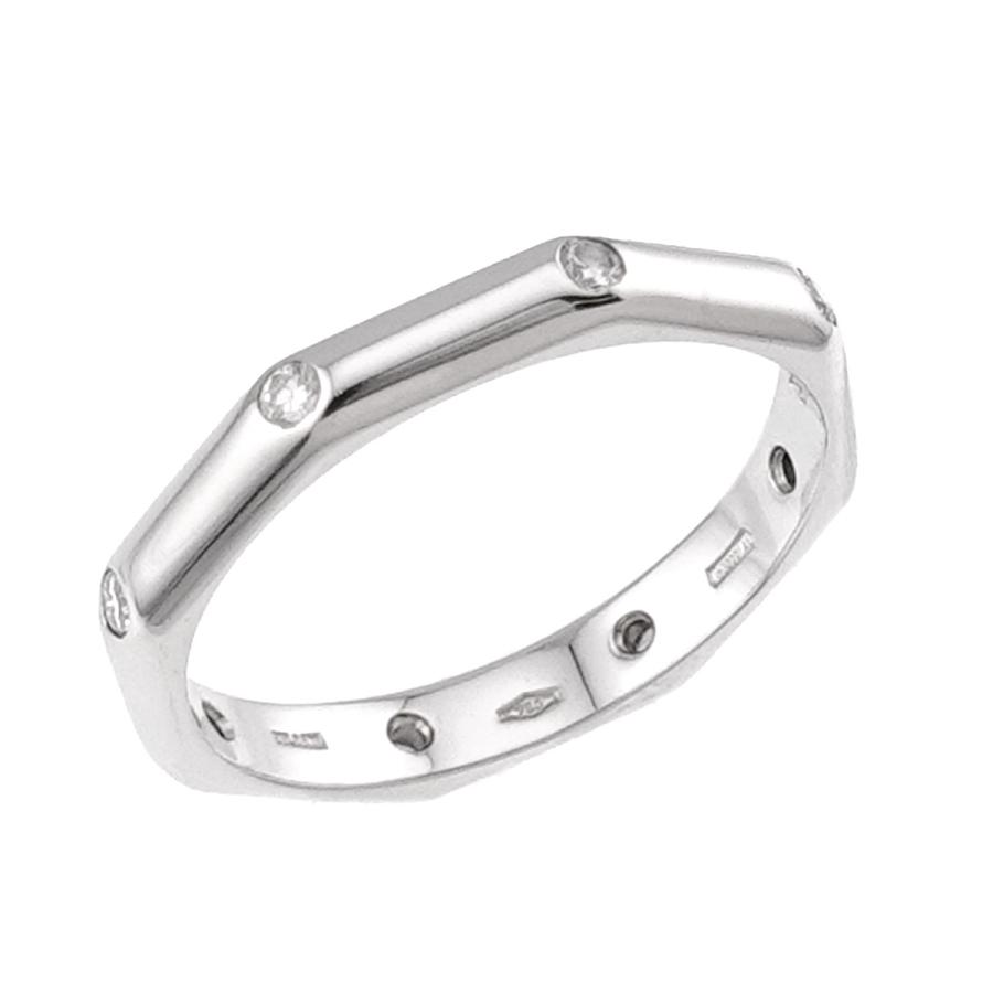 BVLGARI（ブルガリ） オクタゴナル 15号 リング ダイヤ 8P K18 WG