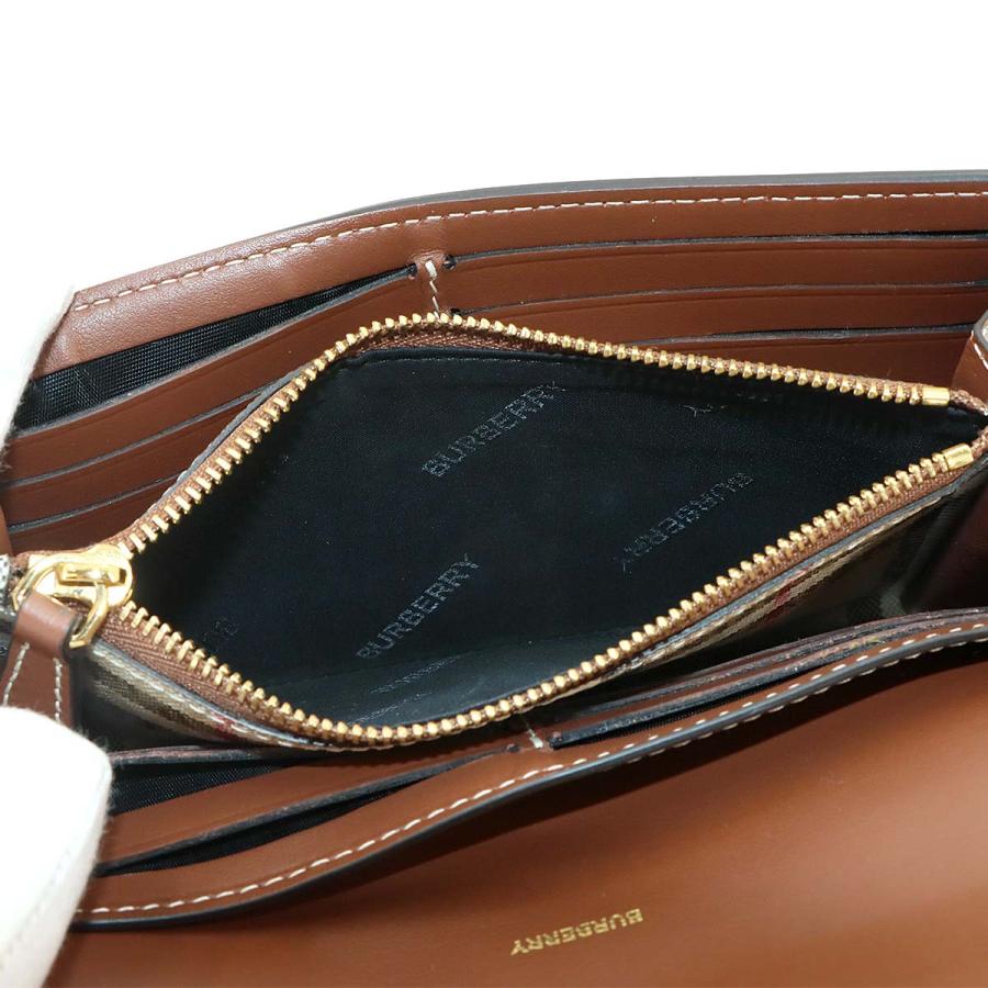 【美品】Burberry バーバリー 長財布 二つ折り レザー ノバチェック BURBERRY（バーバリー） 新品同様 ノバチェック 二つ折り 長財布 PVC