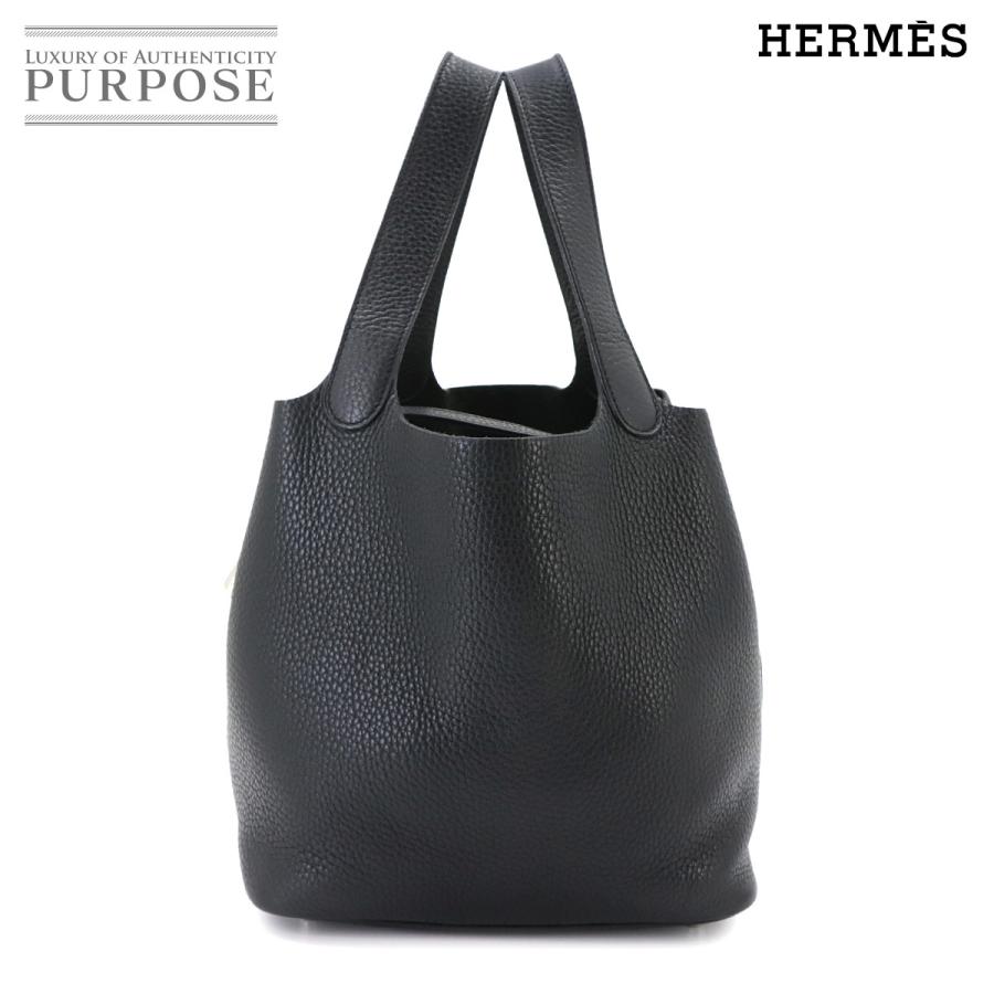 HERMES ピコタン　TGM トリヨンクレマンス　ブラック HERMES（エルメス） 美品 ピコタンロック 22 MM ハンド バッグ