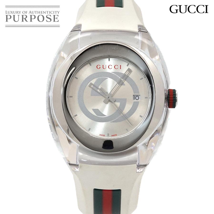 GUCCI（グッチ） シンク YA137102A メンズ 腕時計 デイト シルバー 