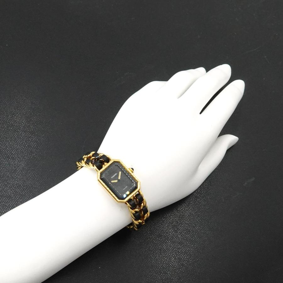 【希少・Lサイズ】CHANEL シャネル プルミエール 腕時計 ゴールド×レザー CHANEL（シャネル） プルミエール Lサイズ H0001 ヴィンテージ