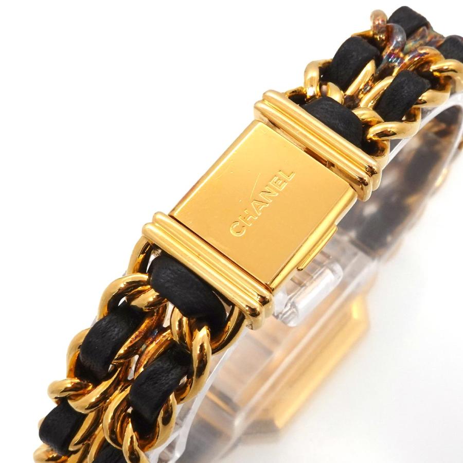 【希少・Lサイズ】CHANEL シャネル プルミエール 腕時計 ゴールド×レザー CHANEL（シャネル） プルミエール Lサイズ H0001 ヴィンテージ
