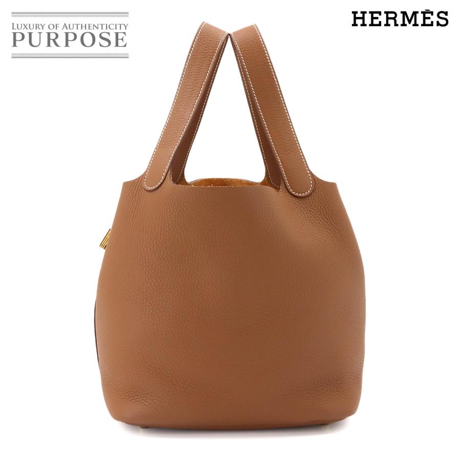 미사용 展示品 ピコタンロック 22 MM エルメス HERMES ハンド バッグ トリヨンクレマンス ゴールド G刻印 ゴールド 金具 90348448