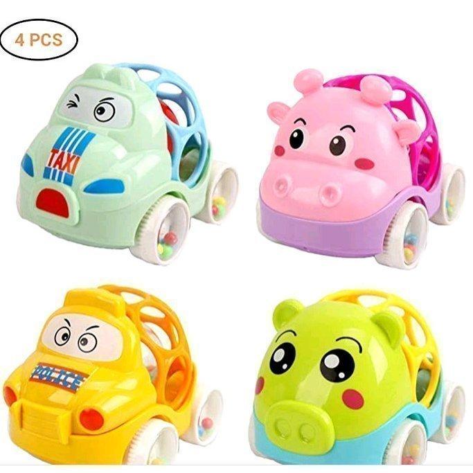 赤ちゃん 車おもちゃ ガラガラ 鈴を振る玩具 泣く子に ボール 新生児 出産お祝い プレゼント ベビー知育玩具 男の子 女の子 幼児 子供 4個セット 新品 Psd1c40c6g 知育玩具 Editorialdismes Com