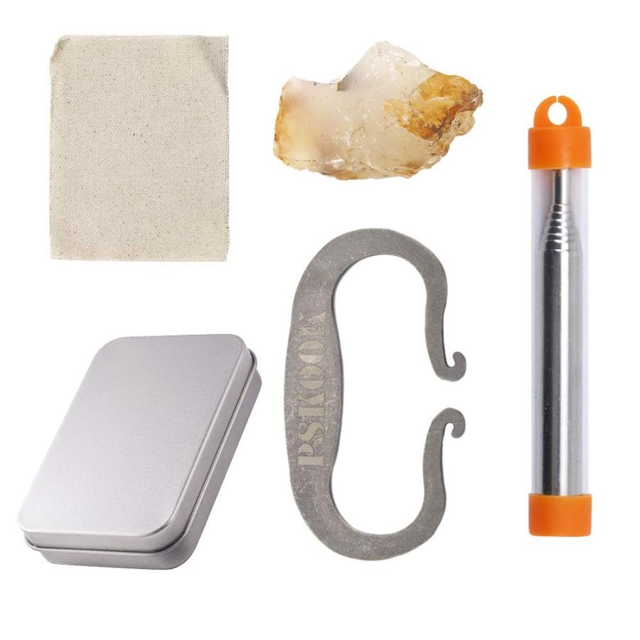 Pskook火打鎌 火打ち鎌 火打金 火打ち金 火打石 火打ち石 火吹き棒 火起こし ファイヤースターターキット 火口 縁結び 火打鎌type4 Set B07t6gl8cy Purrbase 通販 Yahoo ショッピング