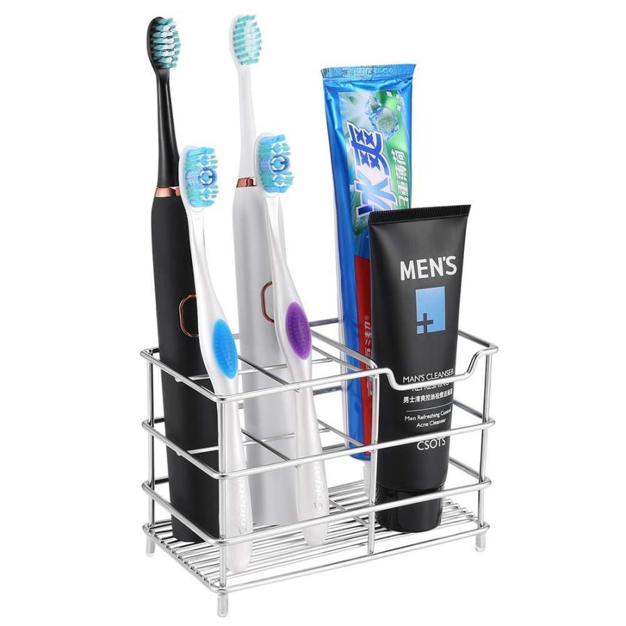 Senbowe 歯ブラシスタンド 置き型 304ステンレス製 電動歯ブラシ置き 歯ブラシホルダー 歯ブラシ立て サニタリー 洗面所 収納 B07vq6pdml Purrbase 通販 Yahoo ショッピング