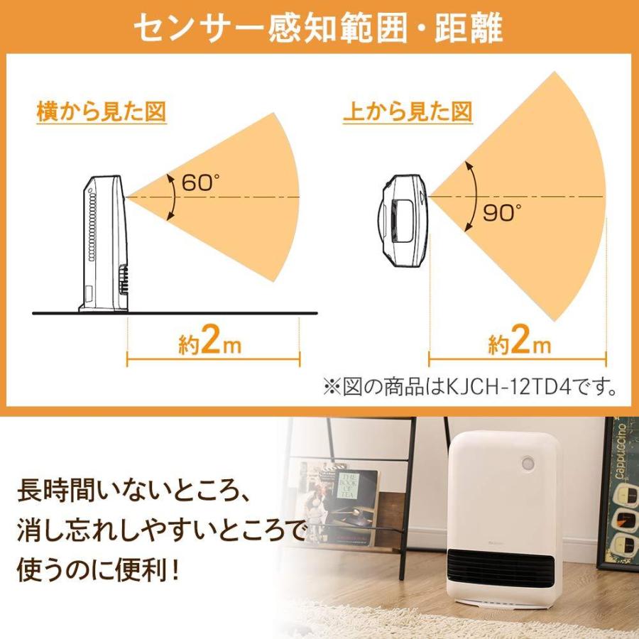 アイリスオーヤマ 人感センサー付き大風量セラミックファンヒーター ホワイト Jch 12td4 W B07wp9c256 Purrbase 通販 Yahoo ショッピング