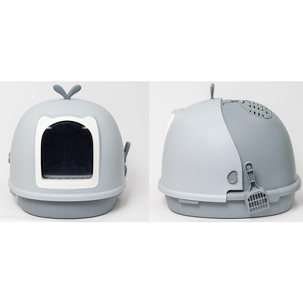 猫トイレ フルカバー 開閉式 フード 掃除がしやすい ドーム型