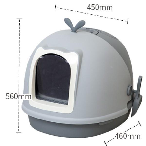 猫トイレ フルカバー 開閉式 フード 掃除がしやすい ドーム型 ペスラー