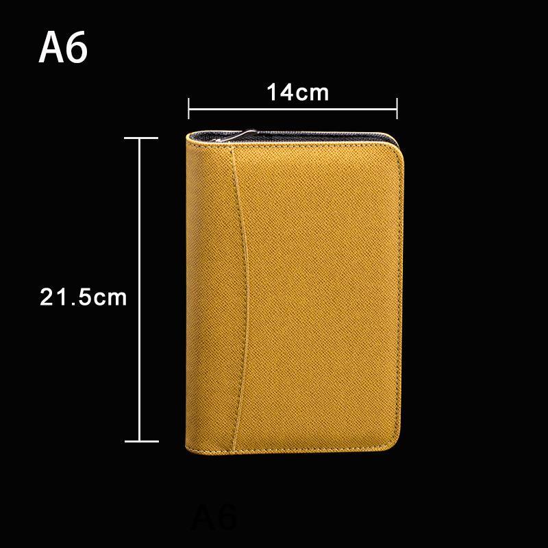 マルチケース手帳カバーA6/A5/B5PUブックカバーファスナー手帳カバー