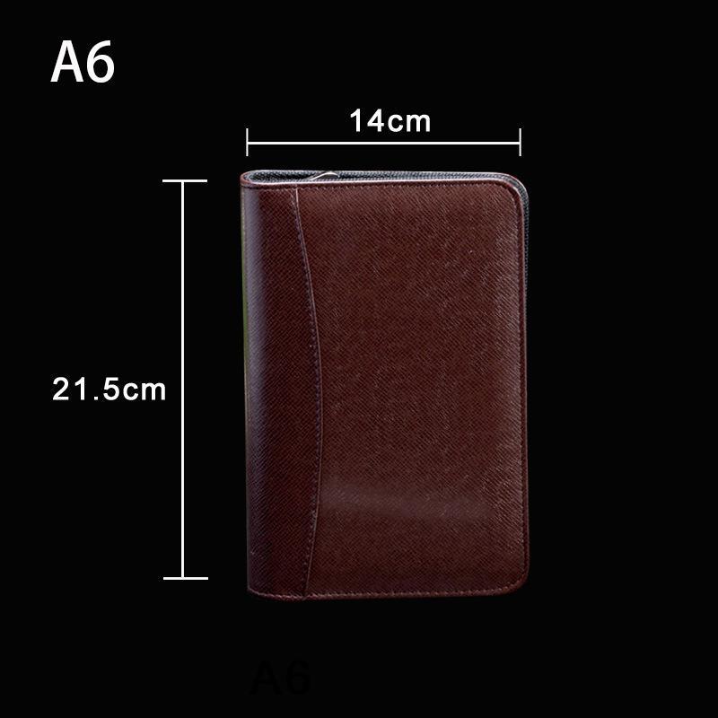 マルチケース手帳カバーA6/A5/B5PUブックカバーファスナー手帳カバー