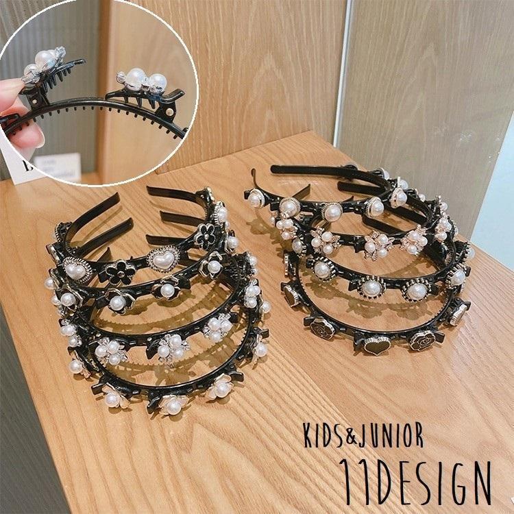 アッカ フェイクパール クリスタル カチューシャ ハンドメイド フランス製 アッカ フェイクパール クリスタル カチューシャ ハンドメイド