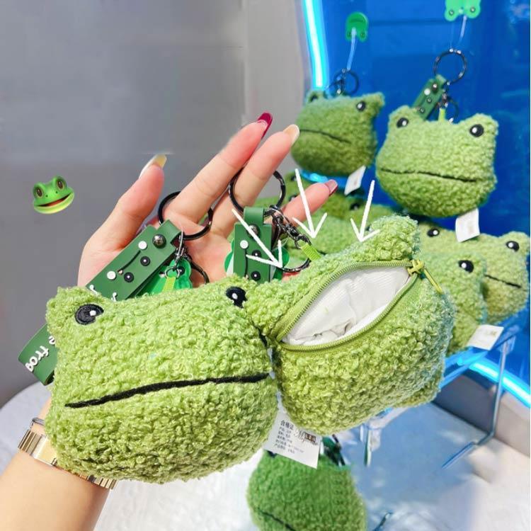 バッグチャーム 小銭入れ カエル コインケース ぬいぐるみ ポーチ ミニ