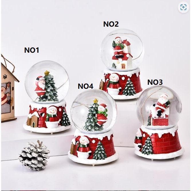 値下げ】サンタクロース置物 スノードーム カミングサンタ クリスマス