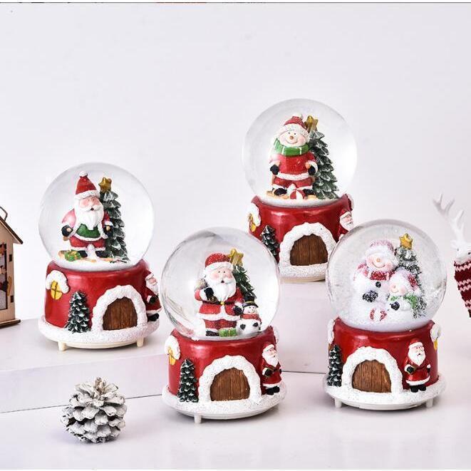 値下げ】サンタクロース置物 スノードーム カミングサンタ クリスマス