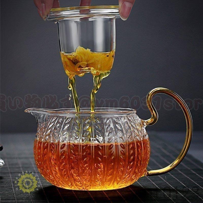 ガラス急須 紅茶ポット 300ml/600ml 煎茶道具 茶器 お茶会 耐熱 急須