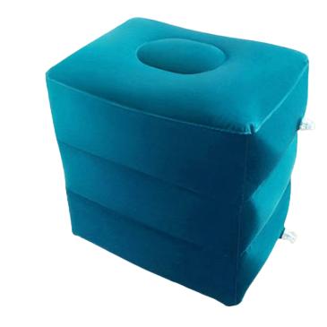 フットレスト 足置き  足枕 車 飛行機 バス  空気 エアー オットマン クッション 旅行  持ち運び 機内 | ブランド登録なし | 01