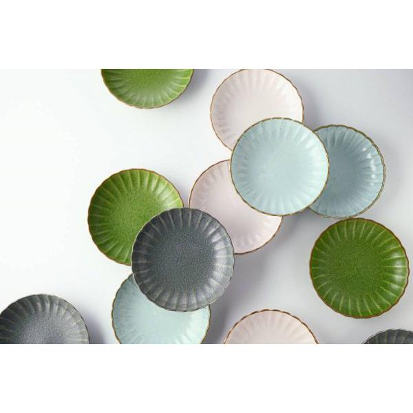 美濃焼 咲うらら 11.5cm小皿 水色 アウトレット訳あり品 日本製 訳あり