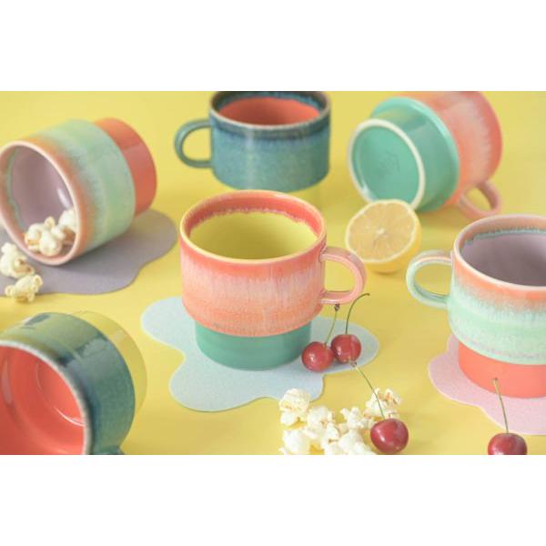 美濃焼 Yumchaos(ヤムチャオス) マグカップ ピーチメルト箱入りギフト