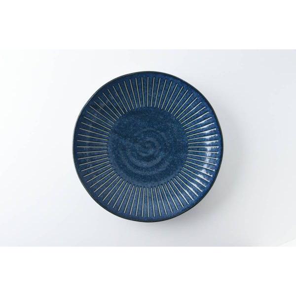 美濃焼 インディゴ十草 23cm皿 日本製 : カフェ食器のプチスーベニア
