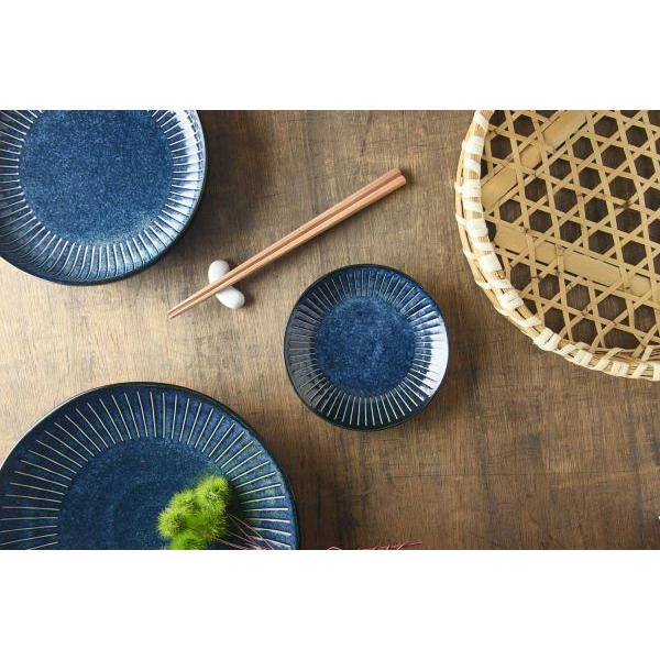 美濃焼 インディゴ十草 23cm皿 日本製 : カフェ食器のプチスーベニア