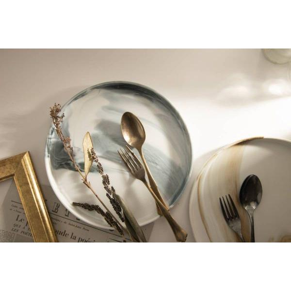 美濃焼 箱入りギフト東峰窯 Luca (ルカ) 24.5cm切立プレート オーブ