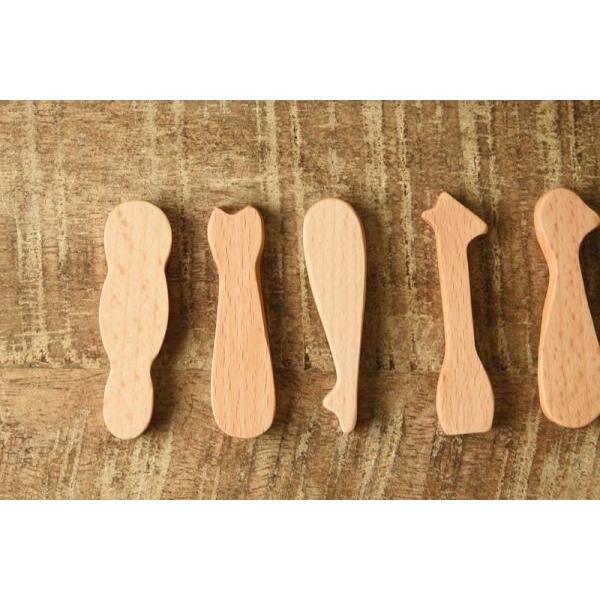 どうぶつ柄の箸置き キリン　　インドネシア製 |  | 05