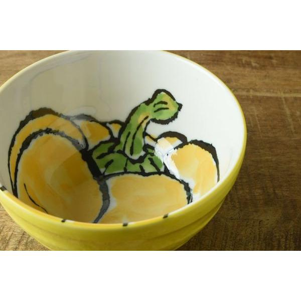 美濃焼 絵手紙 13.5cm小丼 パプリカ 日本製 : カフェ食器のプチ