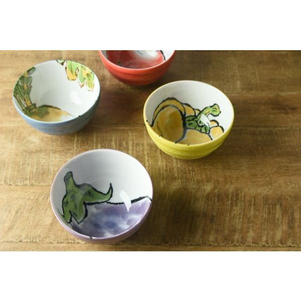 美濃焼 絵手紙 13.5cm小丼 パプリカ 日本製 : カフェ食器のプチ