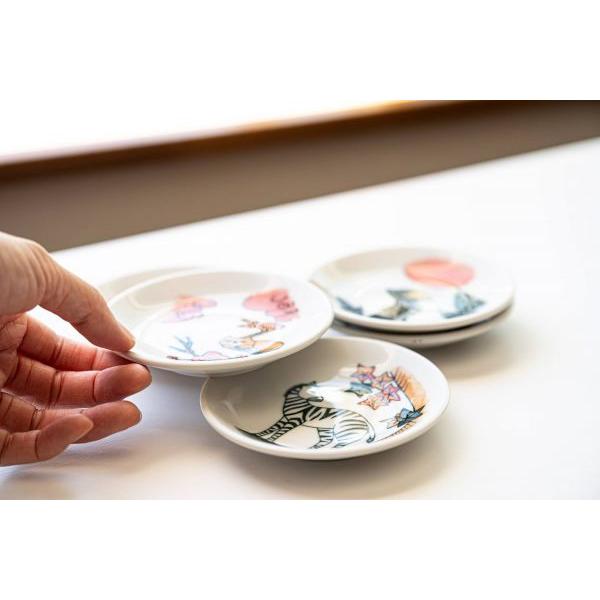 美濃焼 ゆるっと花札豆皿 松とハシビロコウ 日本製 : カフェ食器のプチ