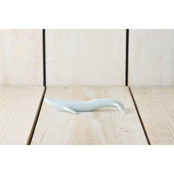 美濃焼 深山(miyama.) waterline くじら Whale カトラリーレスト 青磁　　日本製 |  | 01