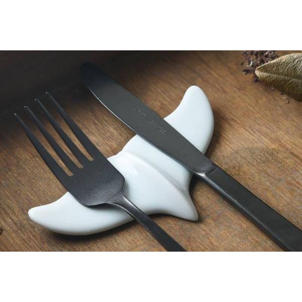 美濃焼 深山(miyama.) waterline Whale's tail くじら カトラリーレスト　　日本製 |  | 04