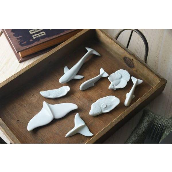 美濃焼 深山(miyama.) waterline Whale's tail くじら カトラリーレスト　　日本製 |  | 05