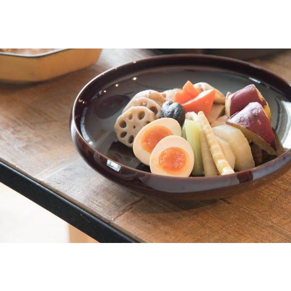 美濃焼 小野里奈x深山x小田陶器 つどい鉢 鉄鉢 赤飴釉 日本製 : カフェ