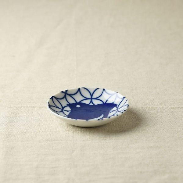 美濃焼 千鳥づくし 9.5cm豆皿 七宝千鳥 日本製 : カフェ食器のプチ