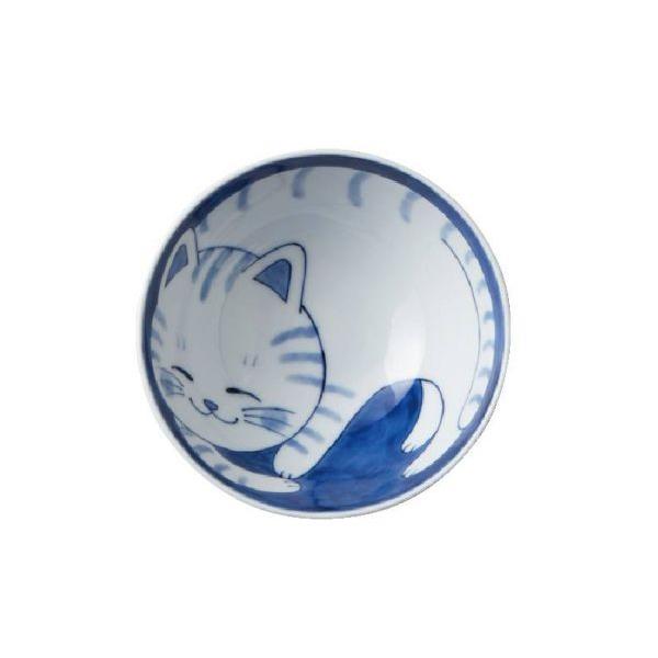 美濃焼 ねこちぐら トラ 茶碗 日本製 : カフェ食器のプチスーベニア